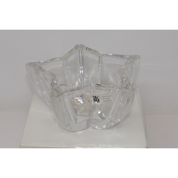 WMF 24% Lead Crystal Starflower Floral Flower Votive Candle Holder - Picture 4 of 11